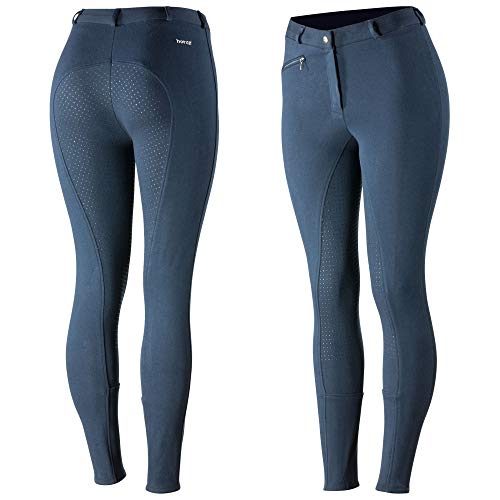 Charcoal Grey Horse Riding Tights With Pocket
