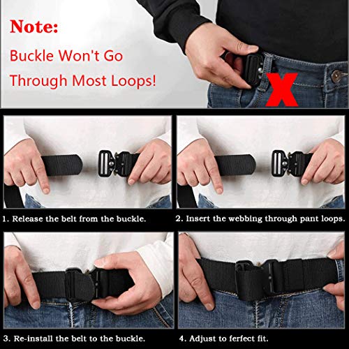military walking nylon work belt metal heavy quick release buckle outdoor men's belt DLOISW Tactical belt 