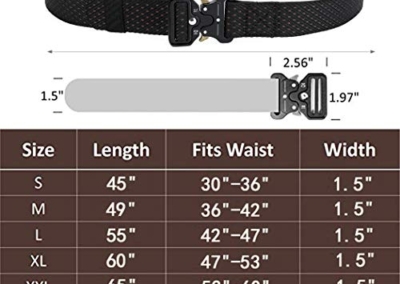 MOZETO Tactical Belts for Men Military Style Work Hiking Riggers Web Gun  Belt with Heavy Duty Quick Release Metal Buckle