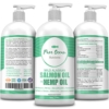 Wild Alaskan Salmon Fish & Hemp Seed Oil for Dogs 16 oz; Natural Liquid Supplement with Omega 3's Support Joint, Heart… - Image 3