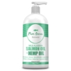 Wild Alaskan Salmon Fish & Hemp Seed Oil for Dogs 16 oz; Natural Liquid Supplement with Omega 3's Support Joint, Heart…