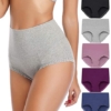 ANNYISON Womens Underwear,High Waist Full Coverage Cotton Brief Colorful Panties  for Women…