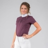 HORZE Blaire Women's Short Sleeved Nanotex Equestrian Riding Competition Show Shirt with UPF 30+ UV Protection… - Image 3