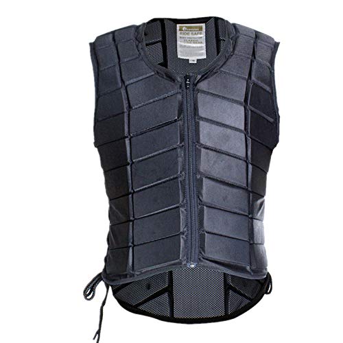 Zippered Front and Adjustable Side Lacings Comfortable Horse Riding Body Protector B Blesiya Safety EVA Padded Equestrian Protective Vest 